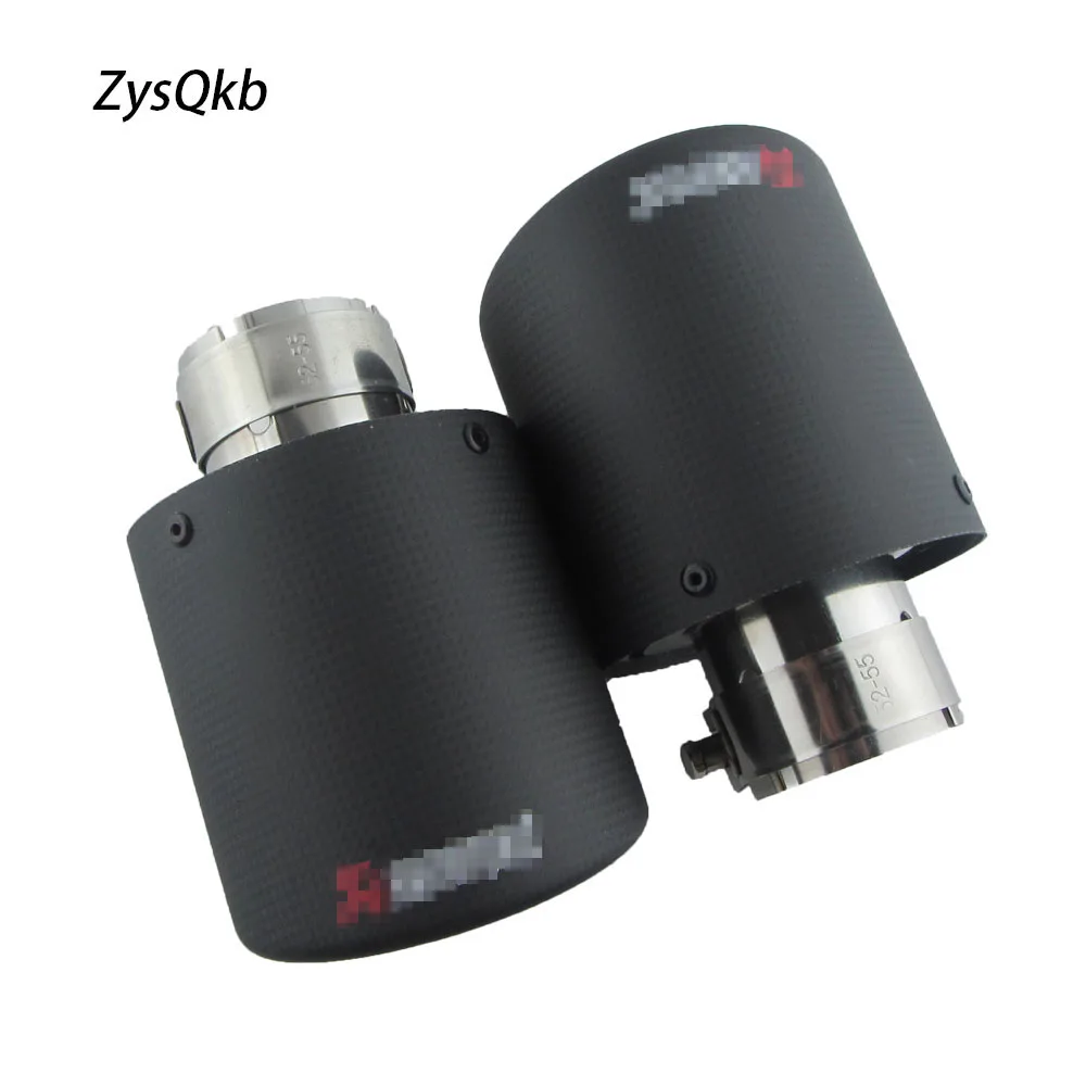 

2X Universal Car Styling Akrapovic Exhaust Tip Carbon Fiber Muffler Pipe Car-styling For AUDU VW Cooper Automobiles Accessories