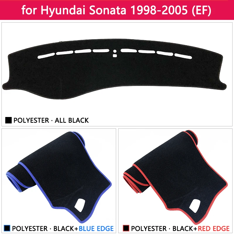Для hyundai Sonata EF 1998 1999 2000 2001 2002 2003 2004 2005 Противоскользящий коврик крышка приборной панели солнцезащитный коврик аксессуары с покрытием