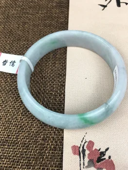 

Zheru Jewelry Pure Natural Jadeite Bracelet Natural Elegant Light Green Purple 54-62mm Female Gift Give A Country Certificate