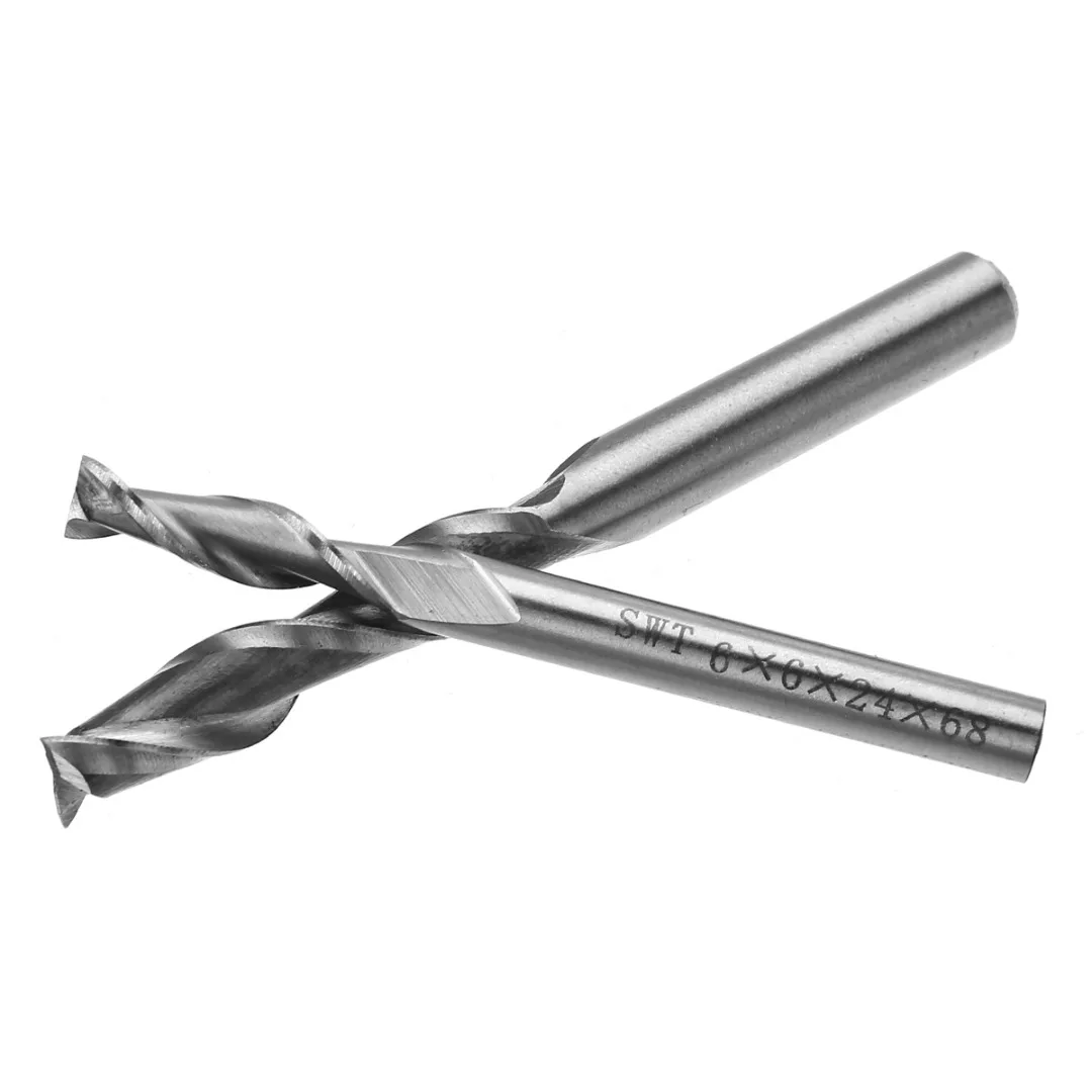 1pc 2 Flute 8mm HSS & Aluminium End Mill Extra Long 4/6/8/10mm CNC Milling Cutter Bit