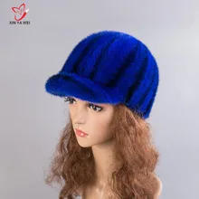 Для женщин меховая шапка для зима натуральный мех норки cap русский женские меховые головные уборы брендовые новые модные теплые шапочки крышка