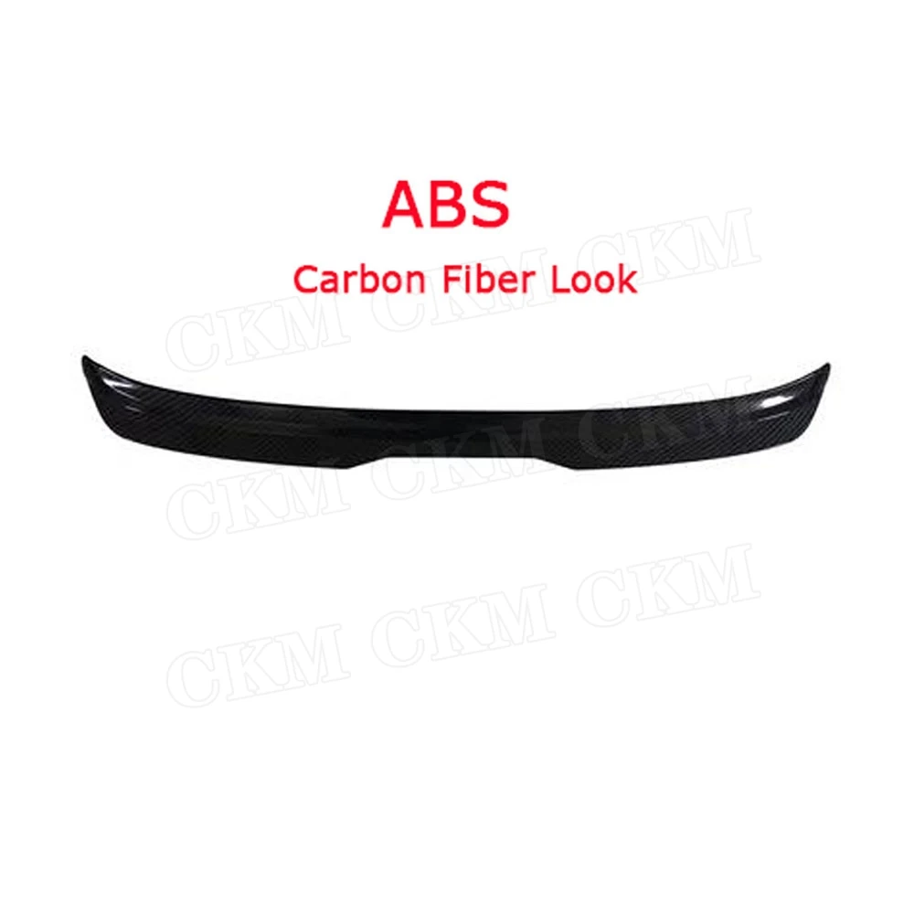 Carbon Fiber / ABS Rear Roof Spoiler Wings windshield Winglet for Volkswagen VW Golf 7 7.5 VII MK7 R GTI Rline - Color Name: Carbon Look