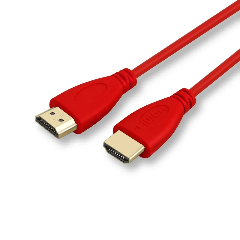 Shuliancable Высокоскоростной HDMI кабель с Ethernet, поддерживает 1080p 3D и возврат звука, 0,3 м 1 м 1,5 м 2 м 3 м 5 м 7,5 м 10 м - Цвет: red