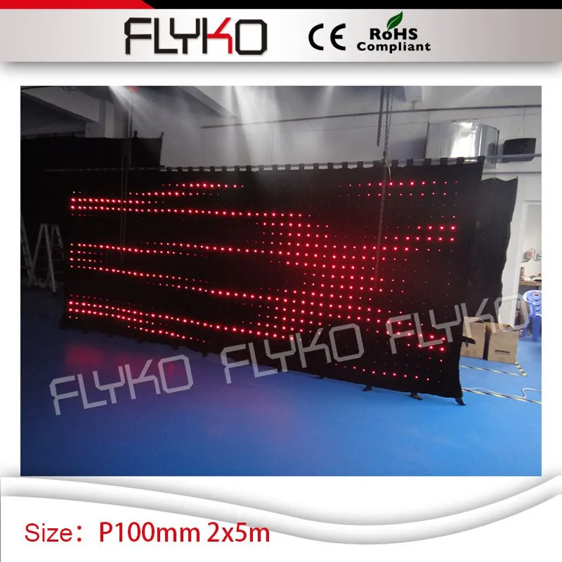 

2x5m foldable led screen CE,RoHS Certification high quality soft P10 led screen