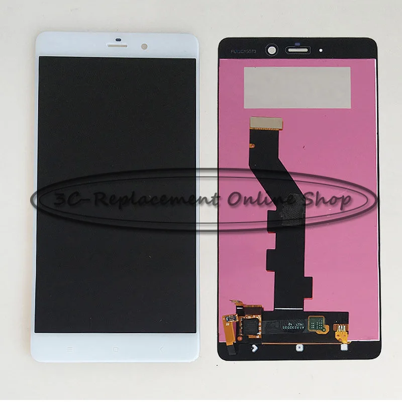 Протестированный высококачественный 5,7 дюймовый белый/черный ЖК-дисплей для Xiaomi Mi Note pro+ кодирующий преобразователь сенсорного экрана в сборе с рамкой