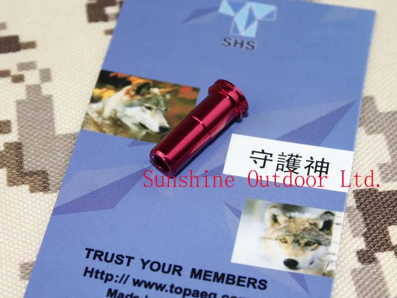 

3Pcs/SHS CNC machined aluminum seal air nozzle (red) For AEG M4/M16-Free shipping