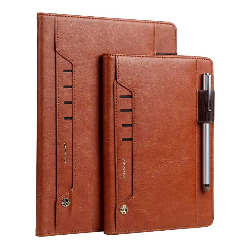 

Newest Multifunction Retro Leather Case for iPad Air2 9.7" Foldable Stand Business Card Smart Cover for Apple iPad6 iPad Air2