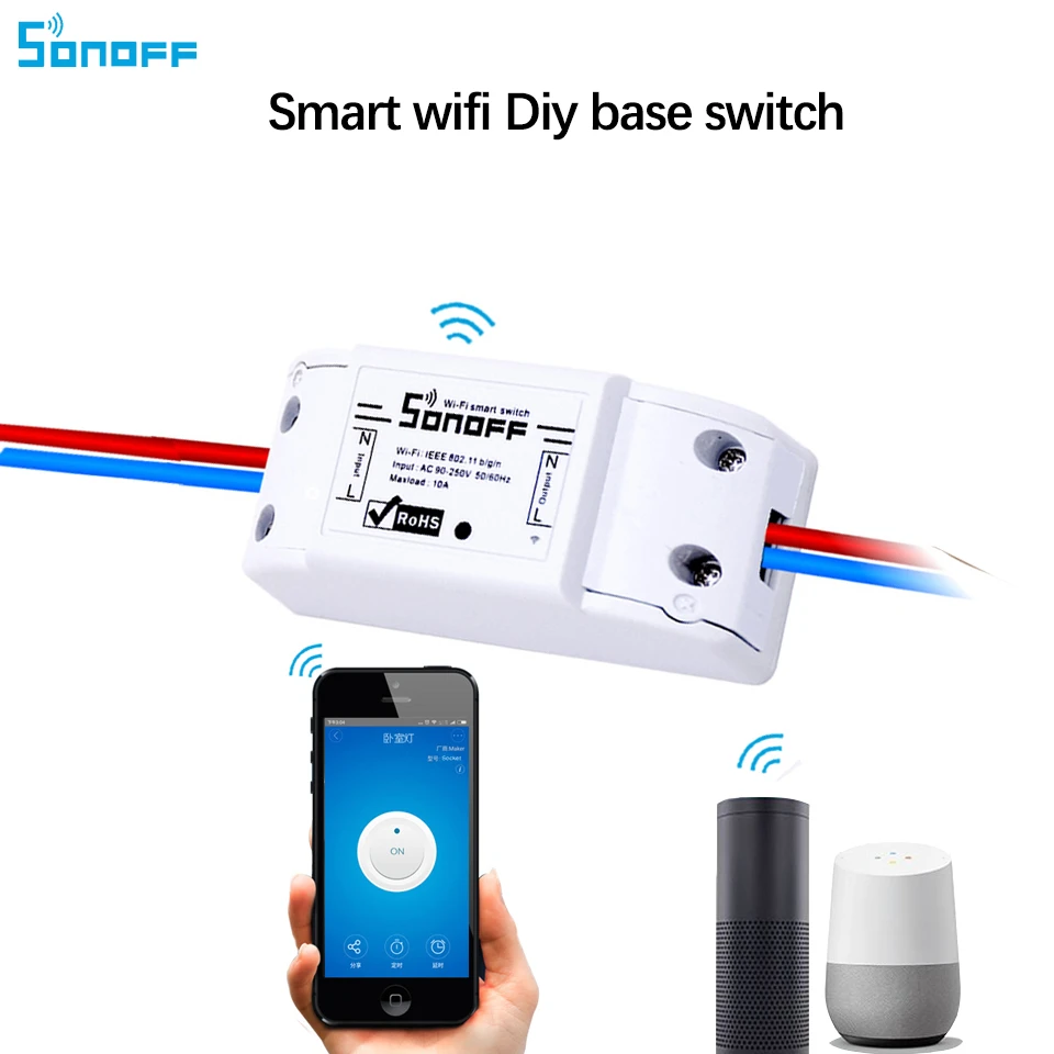 sonoff basic wifi google home