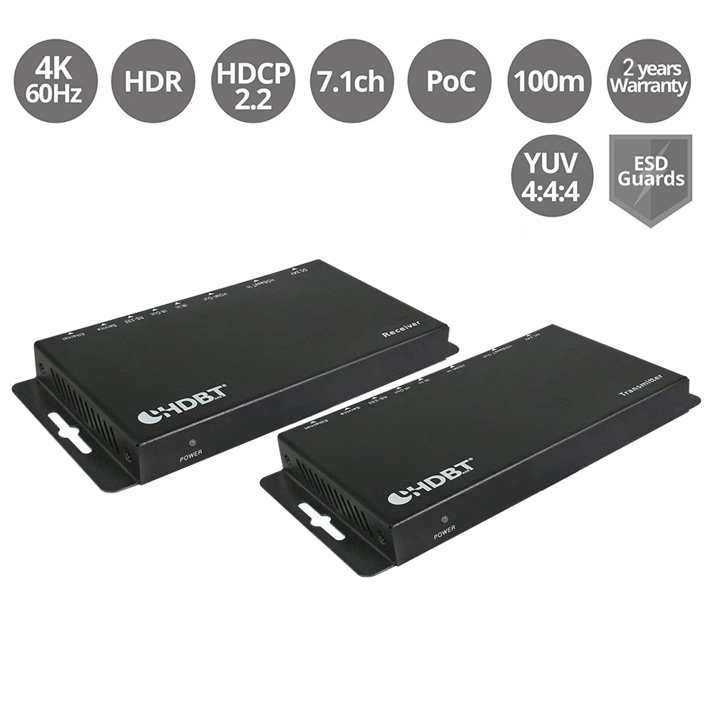 ProAV HDMI 2 0 и HDCP 2/1 4 удлинитель HDBaseT Ultra 4K @ 60Hz с RS232 двунаправленным ИК поддержкой POE x 2K