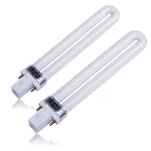 Professional Electronic Nail Dryer 2pcs 365nm 9W Nail Dryer UV Lamp Tube Replacement Art Nail Polish Manicure