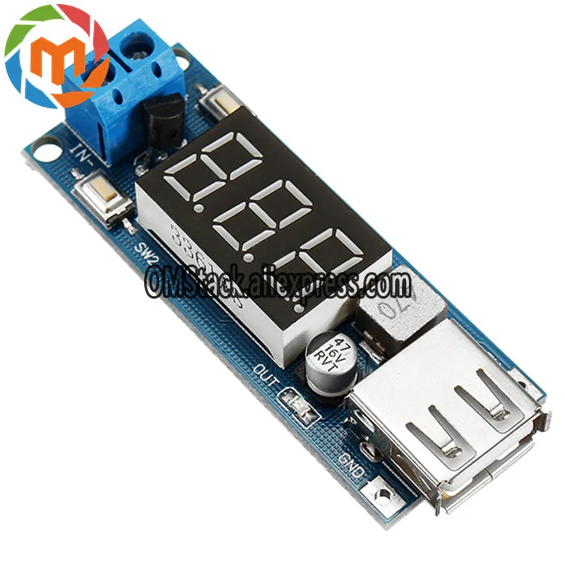 DC-DC-Step-Down-Converter-LED-Display-Voltmeter-5V-USB-Charger-Power-Supply-Module-Board-Step (4)