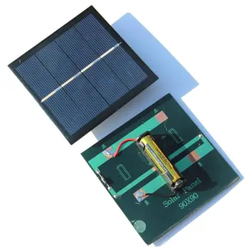 

1W Solar Panel With Base For AA Battery 1W 2V Solar Cell For 1.2V 1xAAA Rechargeable Battery Charging Directly NEW
