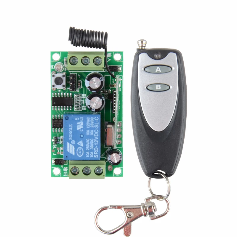 

DC 12V Remote Control Switch 1CH 10A Relay Receiver Door Access Control Light Lamp LED ON OFF Wireless Power Remote Switch
