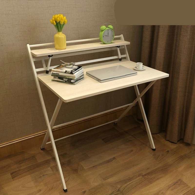  Simple Style Foldable Desk Free Installation Study Table Household Writing Desk Multifunction Offic