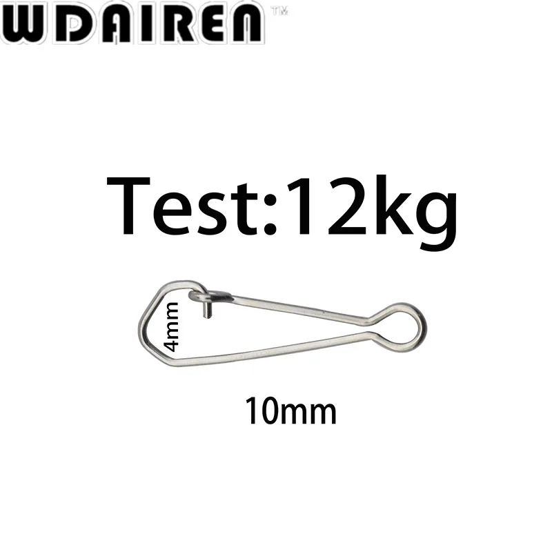 100 шт./лот безопасные защелки рыболовный поворотный крюк соединитель из нержавеющей стали крюк замок защелки Вертлюги твердые кольца WD-026