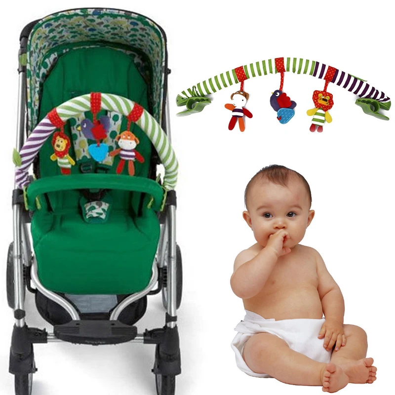 Baby Newborn Infant Bed Pram Handbell Stroller Bed Handbell Rattles