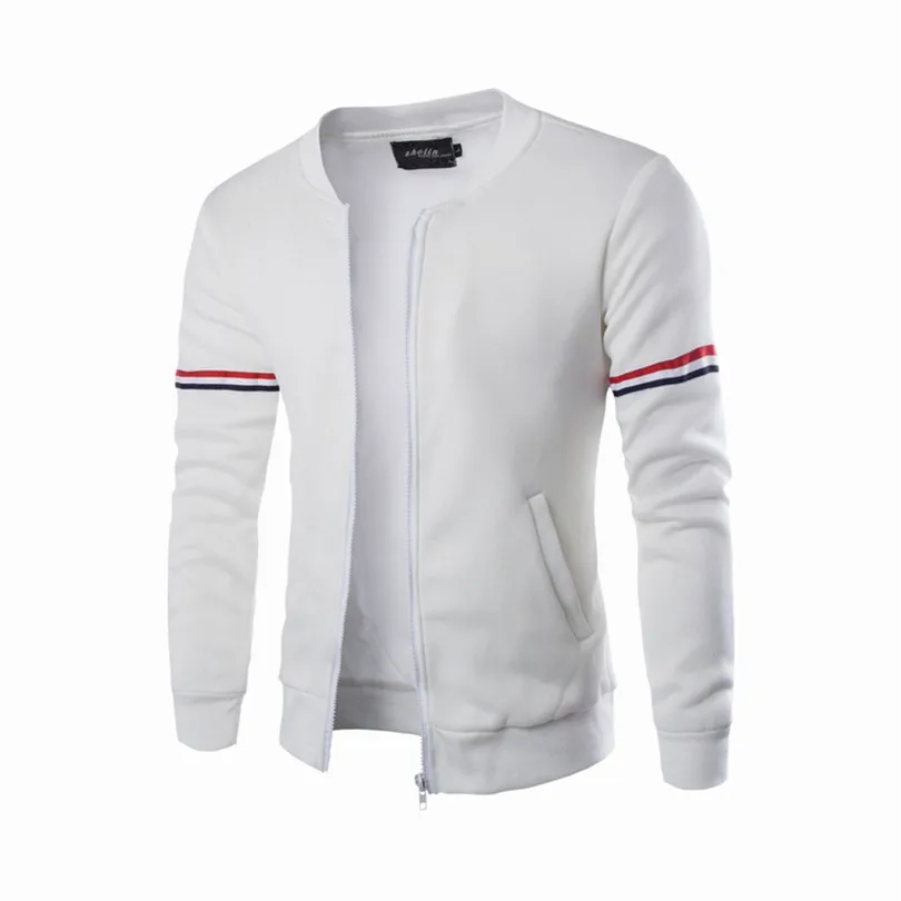 Winter Men Jacket Casual Coats Autumn Winter Long Sleve Pure color Zipper Decorative Ribbon Leisure Top Coat Male Outwear #4M25 (6)