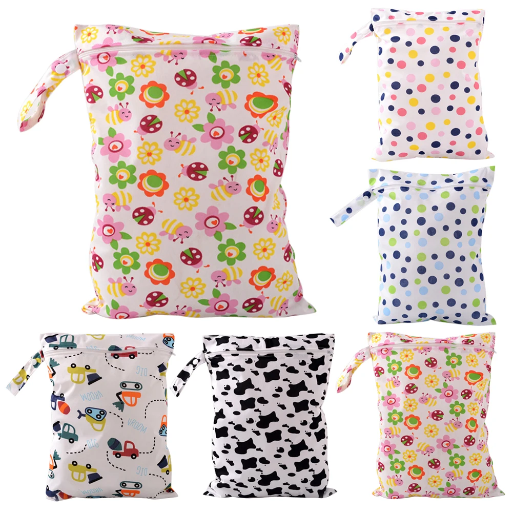 Waterproof font b Baby b font Diaper Bags Reusable Washable Zipper font b Baby b font