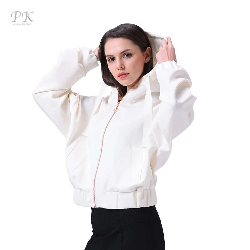 Ideal PK Basic Jacket Coat Women Zipper Streetwear Female Oversize Veste Windbreaker Womens Autumn Jacket