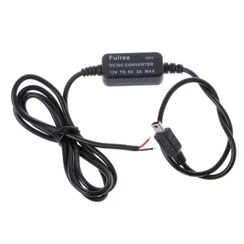 

NEW Car Charger Mini USB/Micro USB Output 12V to 5V 3A Power Supply Converter For PDA DVR Camcorder Newqiang