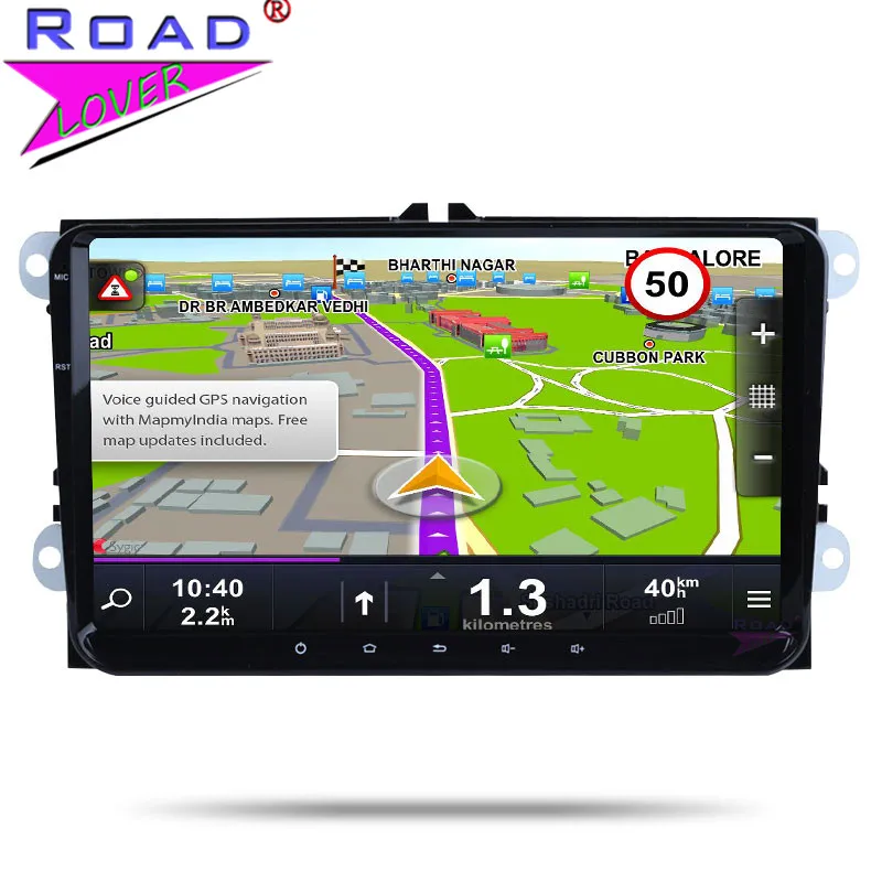 Автомагнитола Android 8,1 2 Din Восьмиядерный Автомобильный gps навигатор Авторадио для V W Polo EOS Passat Tiguan Golf стерео Автомагнитола