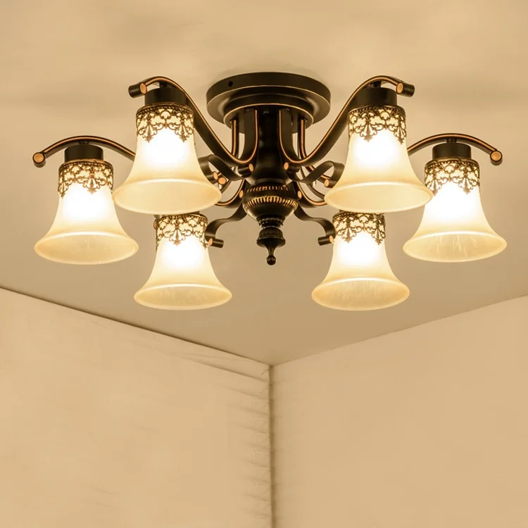 

LED bedroom ceiling lights living room ceiling lighting Modern home fixtures American country illumination loft ceiling lamps