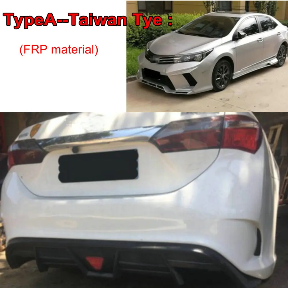 Полипропиленовый/строительный боди для автомобиля Corolla передний и задний бампер