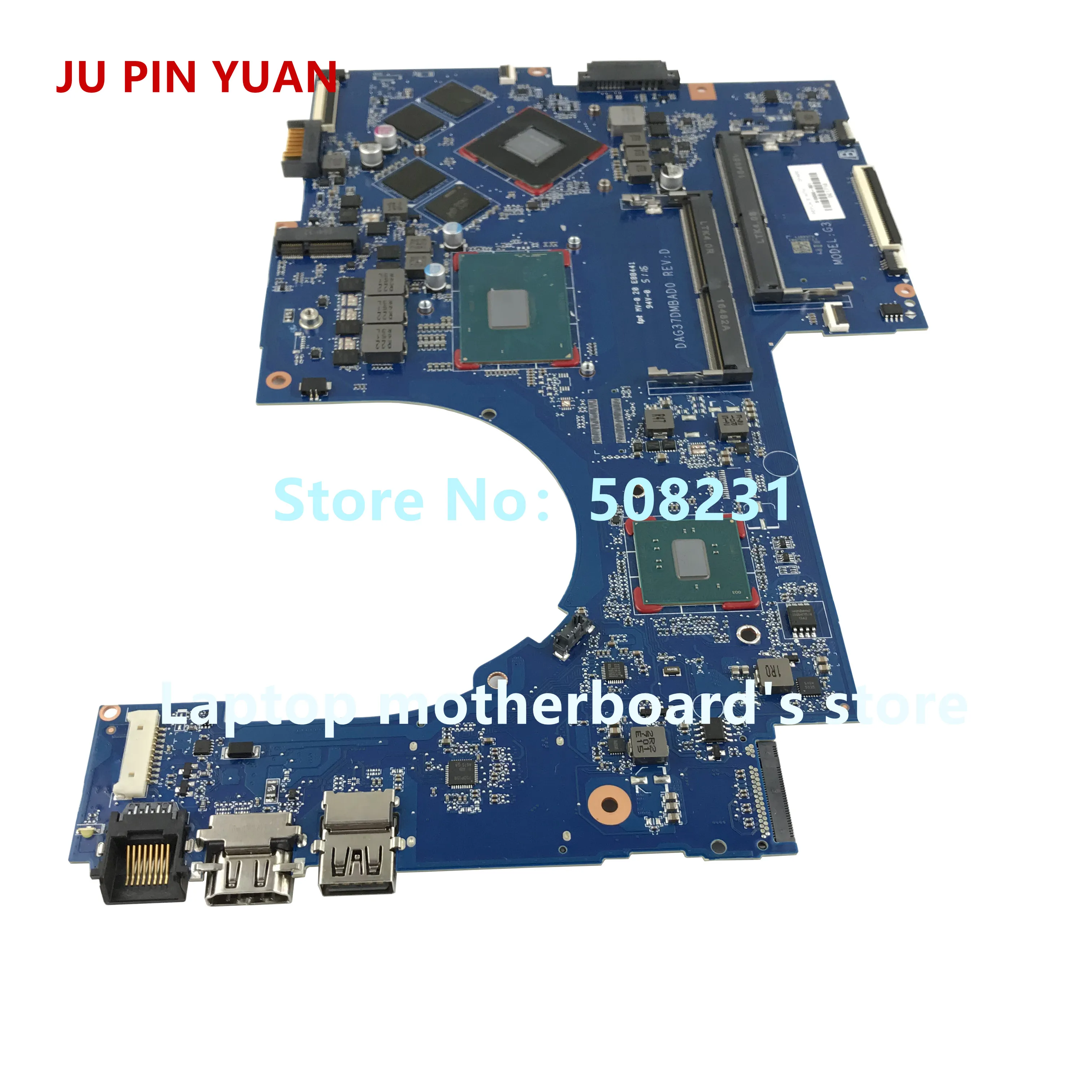 JU PIN юаней 915550-601 G37D DAG37DMBAD0 915550-501 для hp ноутбук 17-W 17T-W материнская плата для ноутбука с 1050Ti 4 ГБ i7-7700HQ