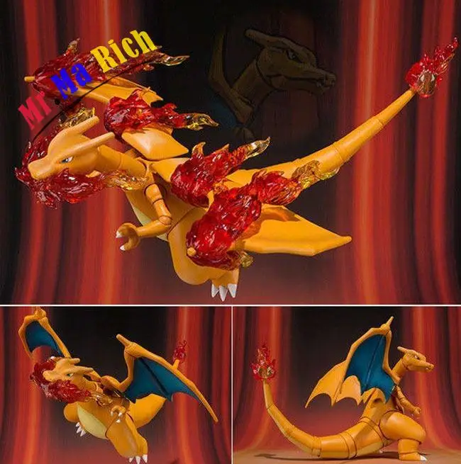 Charizard S.H. Figuarts СВЧ Tamashi Limited Действие ПВХ Рис игрушки