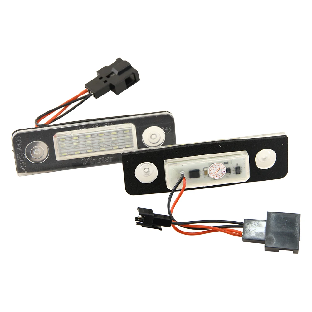 2x Led License Number Plate Light Lamp 18 LED For Skoda Octavia 1Z(08