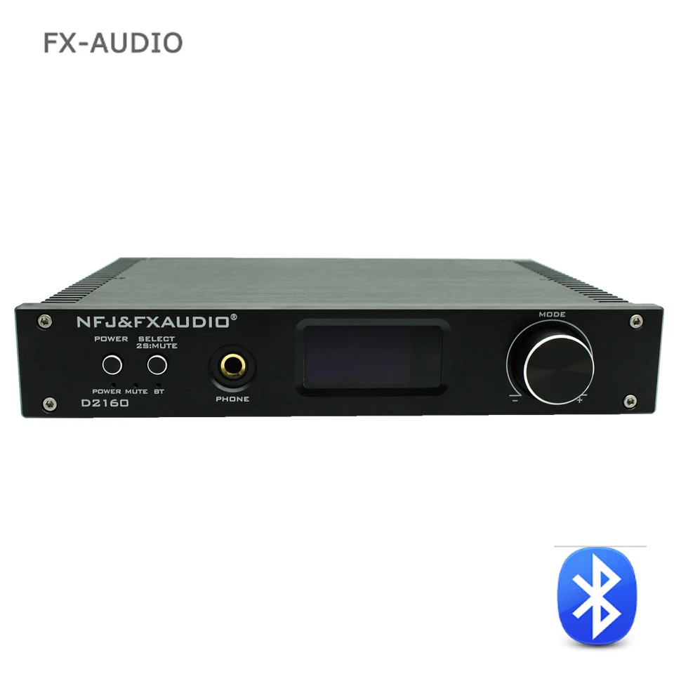 

NFJ&FXAUDIO D2160 USB HIFI Bluetooth 4.2 150W*2 Full Digital Power Amplifier Headphone Output AMP CSR64215 AK4418 Support APTX