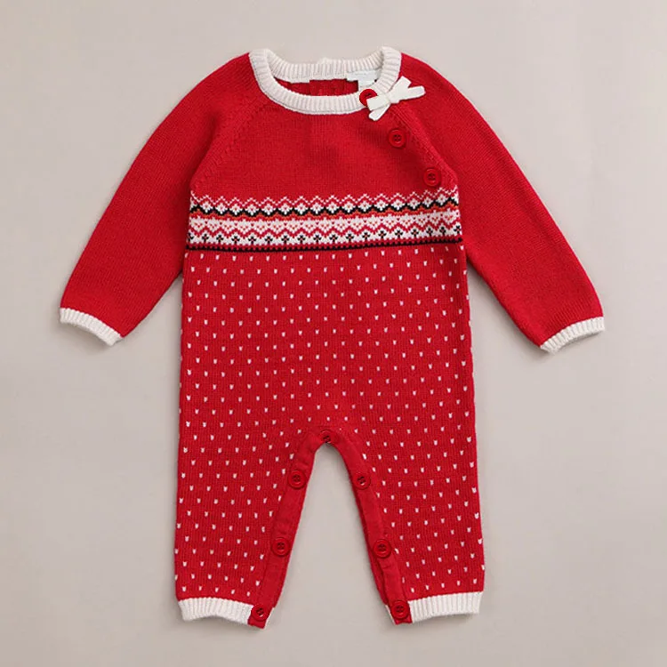 Newborn Romper Knitted Sweater Outwear Baby boy Rompers spring autumn