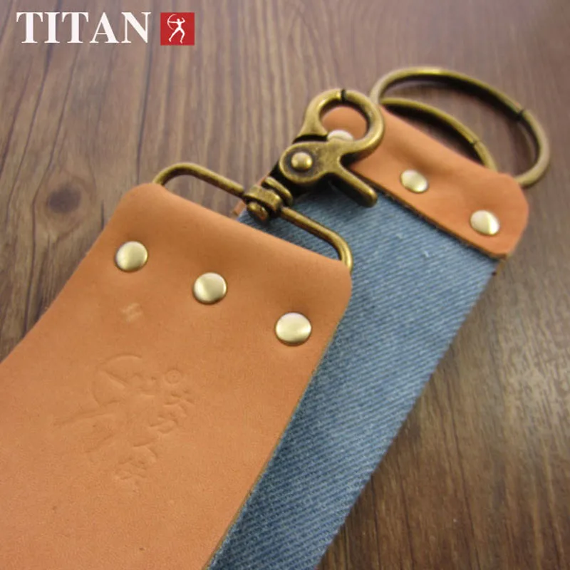 Titan Razor Strop коровья кожа холст 2 слоя для заточки прямые бритвы шлифовальная ткань