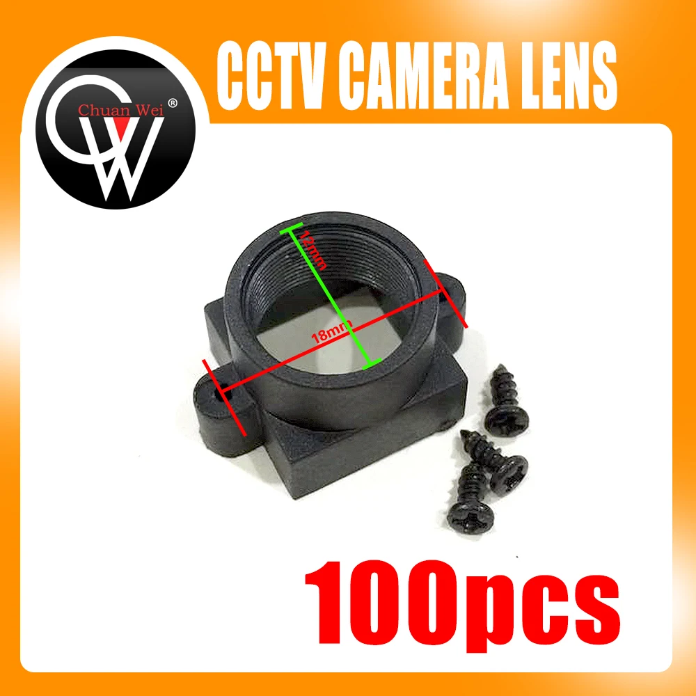 100PCS CCTV Camera board Lens CCD Lens Mount for M12 x 0.5 (Screw hole