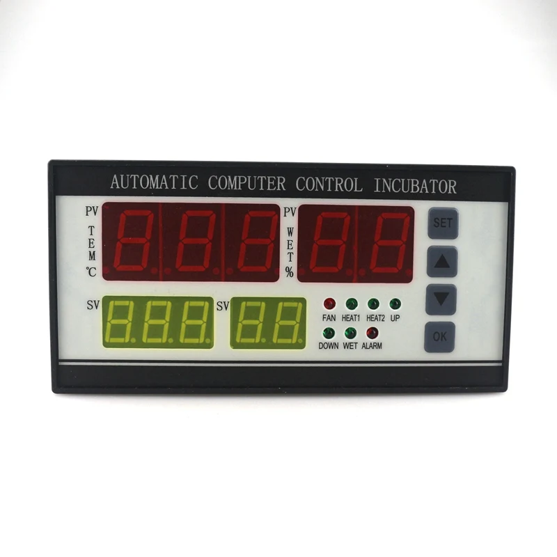 Digitale Inkubator Controller Thermostat Hygrostat Multifunktions Voll Automatische mit Temperatur Feuchtigkeit Sensor für Ei Grübler