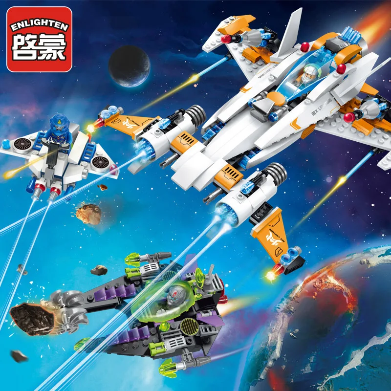 

Enlighten 1615 1616 1617 Star Wars Space Adventure Chase Destroyer Building Blocks Kids Toys Gift Compatible with Legoings