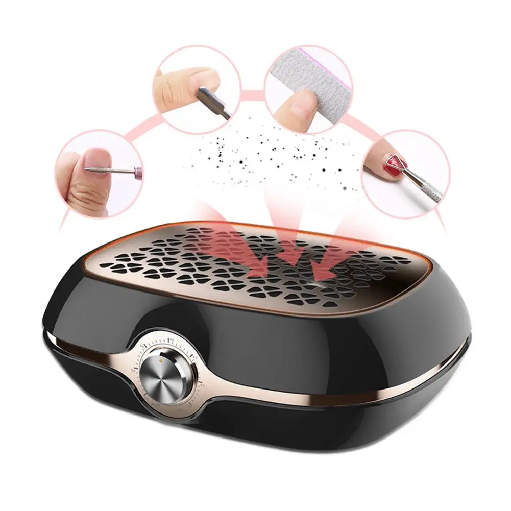 

New Arrival 40 W Vacuum Cleaner Suction Nail Fan Art Salon Machine Dust Collector Polish UV Gel Nail Dust Suction Manicure Tool