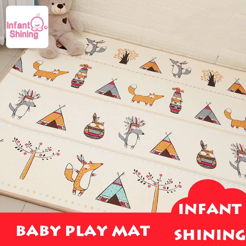 Infant Shining Baby Play Mat XPE Carpet Thickening Toy Crawling Puzzle 200*180*2CM Kids For Infants Gym | Игрушки и хобби