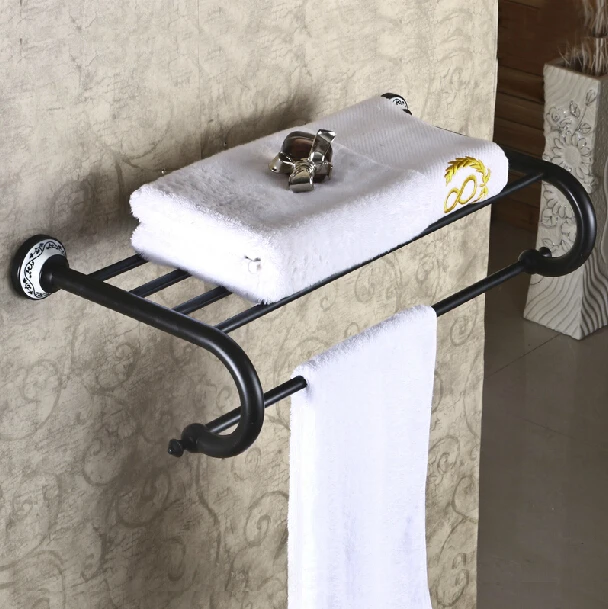 Dầu Cọ Xát Đồ Đồng Treo Tường Khăn Tắm Rack/chủ Khăn Bar Tắm Khăn Tắm K