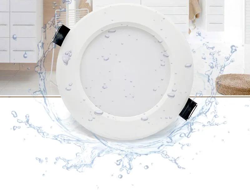 LED White Downlight Lamps waterproof 5W 9W 12W 15W 18W AC 220V 230V Built-in drive Led Down light Lamp