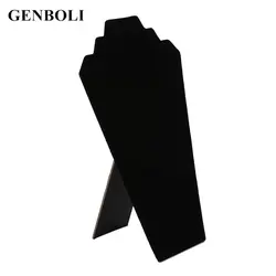 GENBOLI Jewelry Цепочки и ожерелья подставка для сережек органайзер, стеллаж черные кулоны Дисплей Show держатель стент Jewelry Дисплей стенд