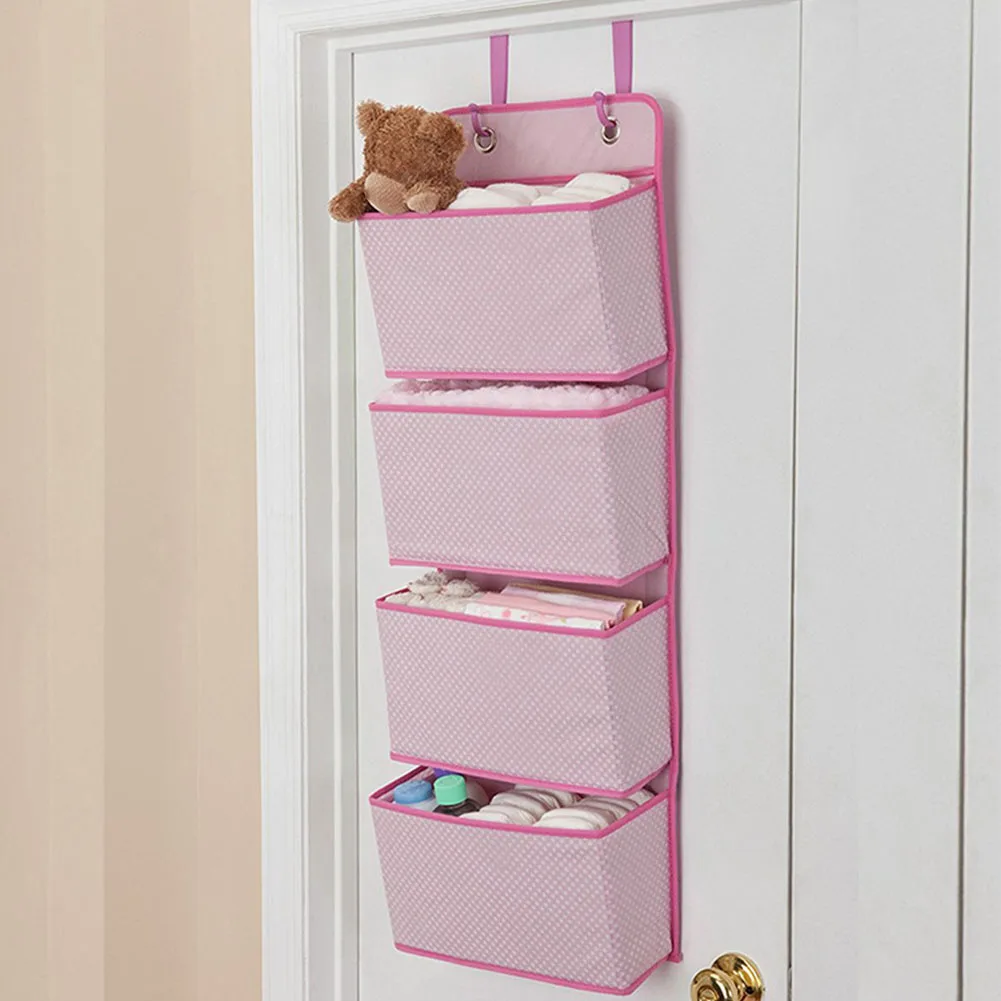 متعددة الوظائف المنزل 4 جيوب خزانة مجلة على الباب أدوات المنظم اللعب مربع شنقا مفاتيح طوي