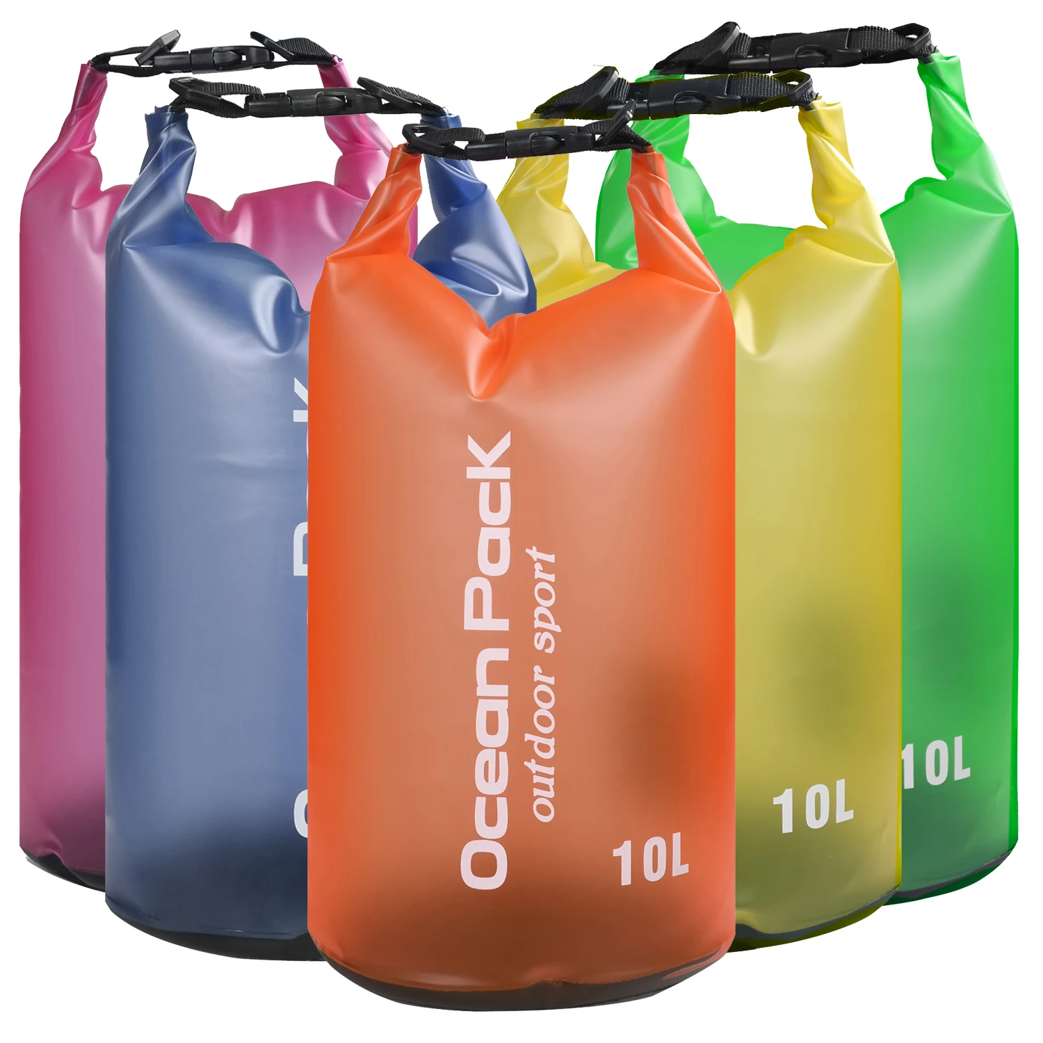 Bolsa seca impermeable de 10L, bolsa de almacenamiento resistente para natación, kayak, canoa, río, Trekking, Navegación Pesca|Bolsas para travesía fluvial| - AliExpress