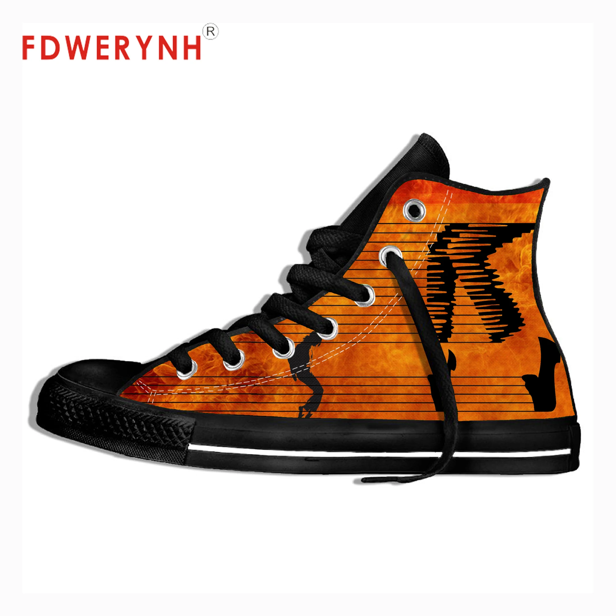 

Men's Custom Casual Shoes MJ Produced To Commemorate Michael Jackson 3D Print Outdoor Leisure Mens Canvas Shoes