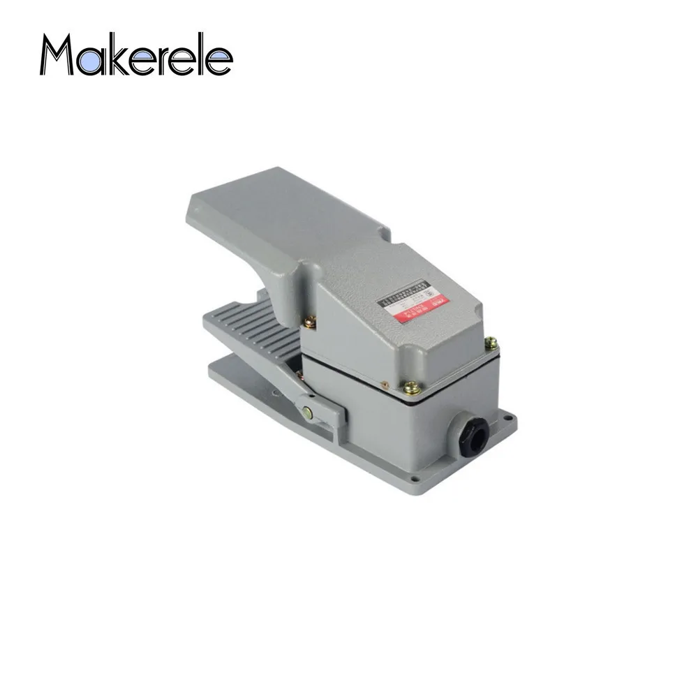 

Foot Pedal Switch Machine Tool Accessories Aluminum Shell Material MKLT-4 15a 250v CE Metal Electric Foot Momentary Switch