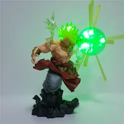 Dragon Ball Z Broly Lampara светодиодный светильник Broli Super Saiyan power лампа игрушка экшн F. ZERO DBZ ночник кукла модель с освещением фигурка