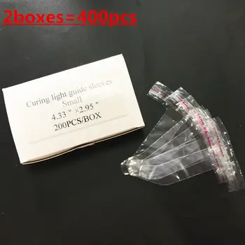 

400pcs Dental Disposable Materials LED Tip Plastic Curing Light Guides sheath Cover Sleeve