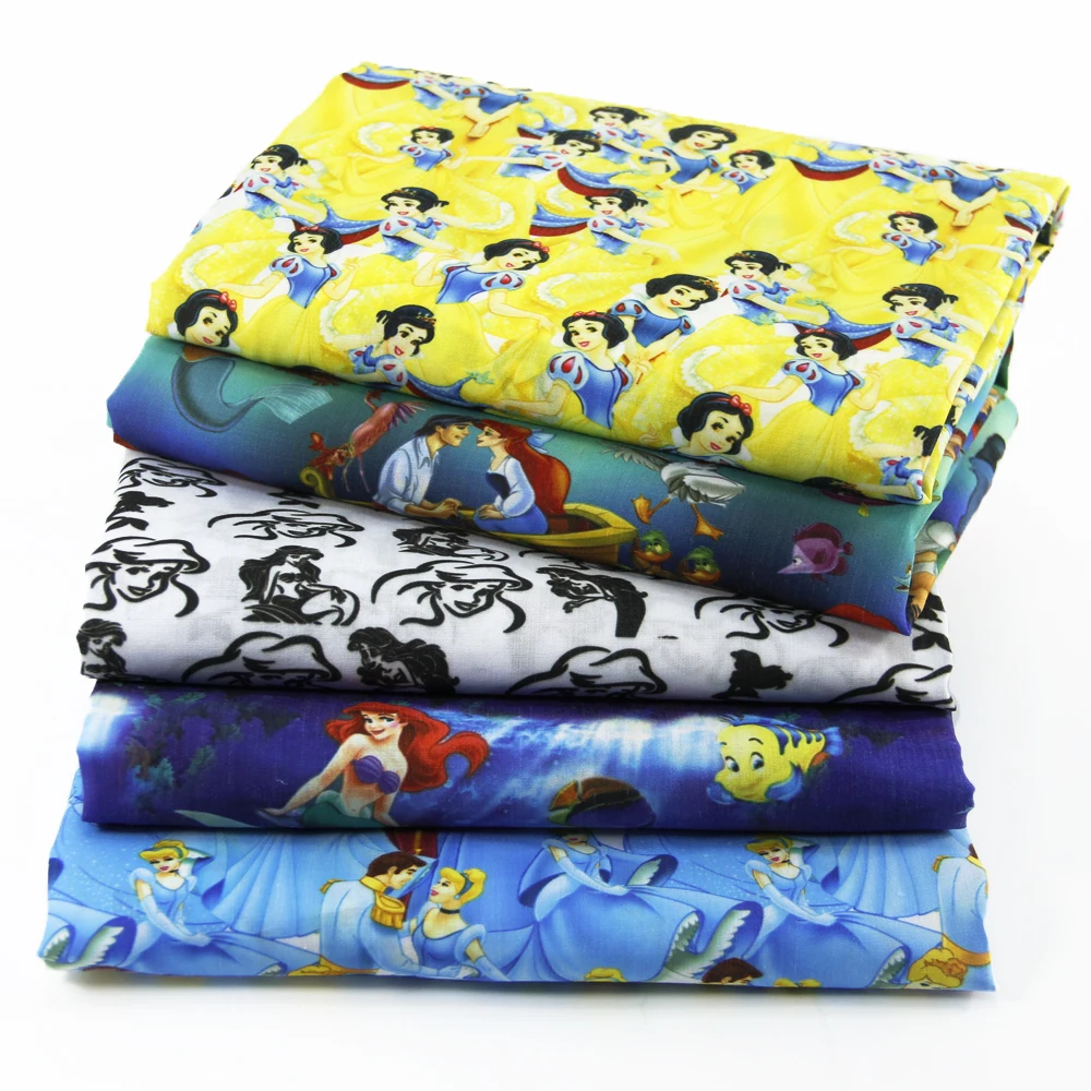 

50*145CM patchwork printed Cartoon Polyester cotton fabric for Tissue Kids Bedding home textile for Sewing Tilda Doll,c458