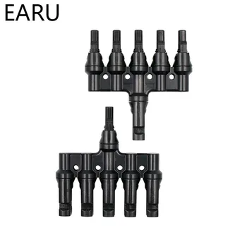 

1Pairs x 5T Connector male female 5 Branch Solar Panel PV System Waterproof IP67 Connector module parallel connection