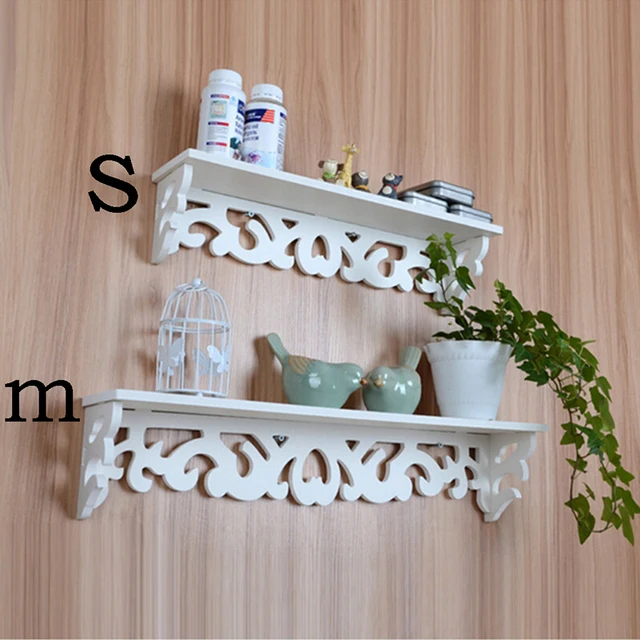 New 1pcs Home Bedroom Decoration Ledge Decor White Wall Hanging New 1pcs Home Bedroom Decoration Ledge Decor White Wall Hanging Shelf Goods Convenient Rack Storage